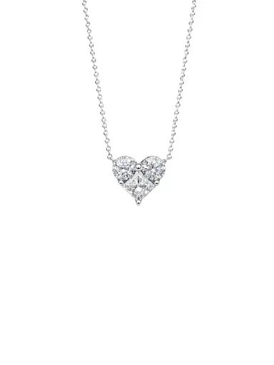 Wish Fine Jewelry 1.13ct Diamond 18K Gold Heart Pendant Chain Necklace | Thumbnail 1 Wish Fine Jewelry 1.13ct Diamond 18K Gold Heart Pendant Chain Necklace | Thumbnail 1