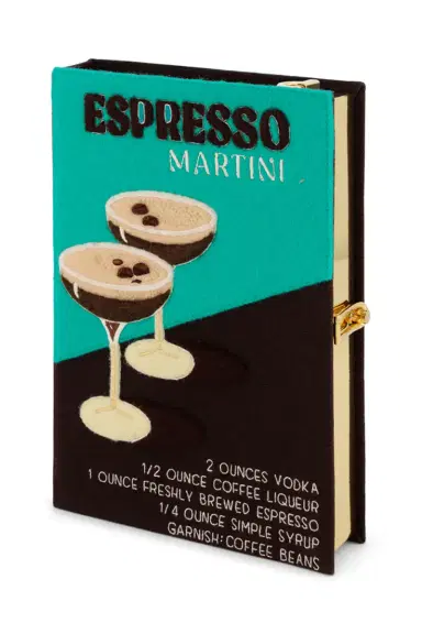 Olympia Le-Tan Espresso Martini Strapped Book Clutch Bag | Thumbnail 3