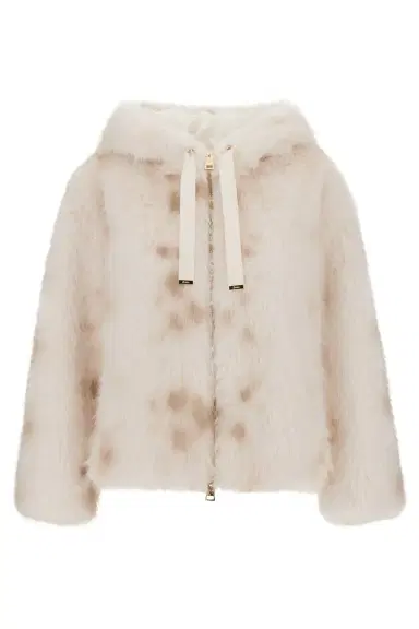 HERNO Faux Lynx Fur Hooded Jacket | Thumbnail 1