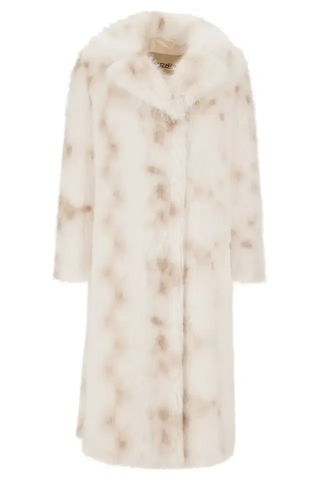 HERNO Faux Lynx Fur Long Coat