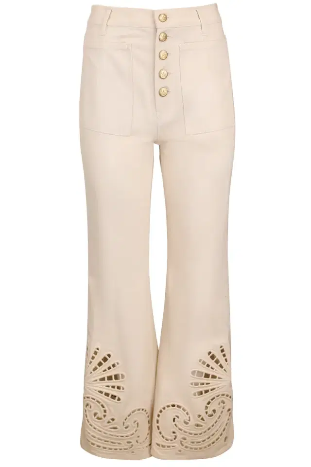 Ulla Johnson Lou Eyelet Jean