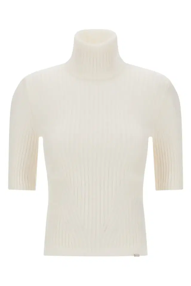 HERNO Short Sleeve Ribbed Turtleneck