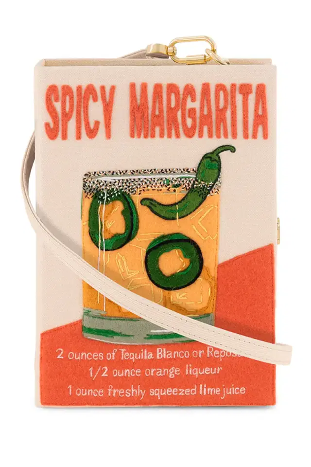 Olympia Le Tan Spicy Margarita Strapped Book Clutch Bag