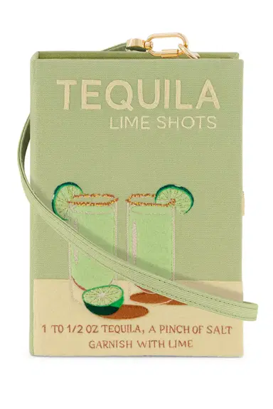 Olympia Le-Tan Tequila Shots Strapped Book Clutch Bag | Thumbnail 1