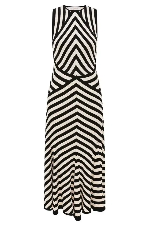 Zimmermann Valiant Stripe Midi Dress