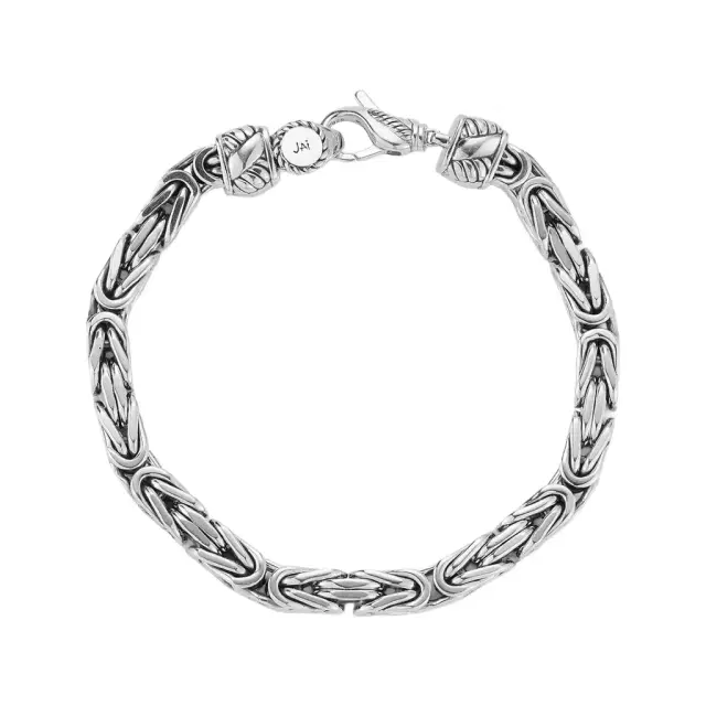 JAI JAI Sterling Silver Byzantine Men's Bracelet JJH1033MB - L by The Solist