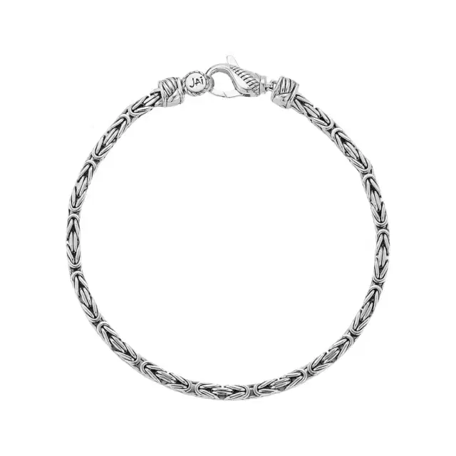 JAI JAI Sterling Silver Byzantine Men's Bracelet JJH1034MB - L by The Solist