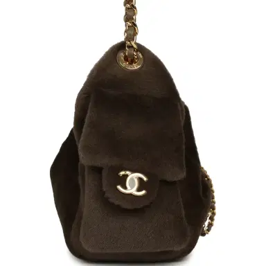 Chanel Chanel Mini 25 Hobo Bag Dark Khaki Pony Hair Gold Hardware | Thumbnail 3