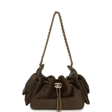 Chanel Chanel Mini 25 Hobo Bag Dark Khaki Pony Hair Gold Hardware | Thumbnail 7