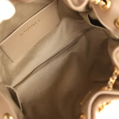 Chanel Chanel Mini 25 Hobo Bag Dark Khaki Pony Hair Gold Hardware | Thumbnail 8