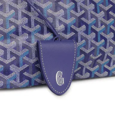 goyard Goyard Goyardine Blueberry Purple Saint Louis PM Tote Palladium Hardware | Thumbnail 7 goyard Goyard Goyardine Blueberry Purple Saint Louis PM Tote Palladium Hardware | Thumbnail 7