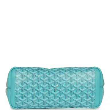 goyard Goyard Goyardine Canvas Turquoise Artois PM Tote Palladium Hardware | Thumbnail 6