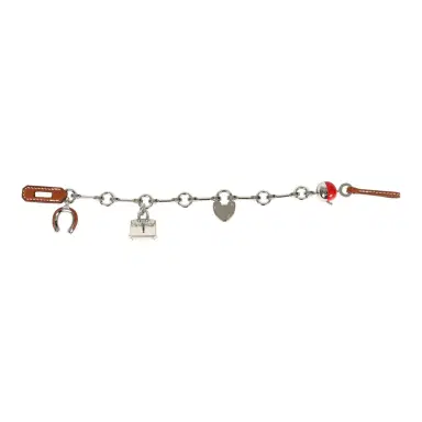 HERMÈS Hermes Bijou De Sac Charm Fauve Barenia Palladium Hardware | Thumbnail 2