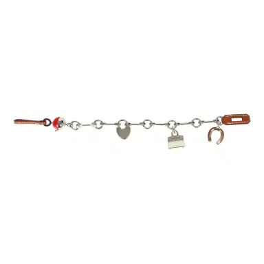 HERMÈS Hermes Bijou De Sac Charm Fauve Barenia Palladium Hardware | Thumbnail 7
