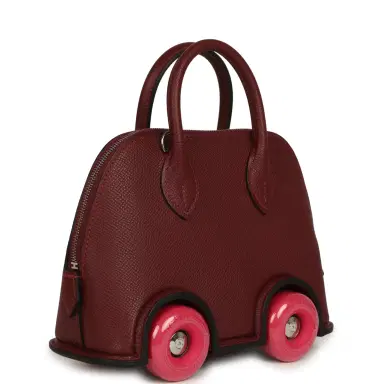 HERMÈS Hermes Bolide On Wheels 1923 Rouge H, Rose Extreme Epsom Palladium Hardware | Thumbnail 2