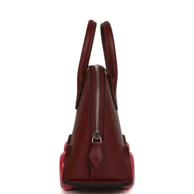 HERMÈS Hermes Bolide On Wheels 1923 Rouge H, Rose Extreme Epsom Palladium Hardware | Thumbnail 3