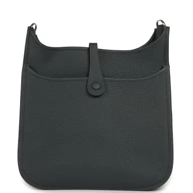 HERMÈS Hermes Evelyne PM Gris Misty Clemence Palladium Hardware | Thumbnail 4 HERMÈS Hermes Evelyne PM Gris Misty Clemence Palladium Hardware | Thumbnail 4