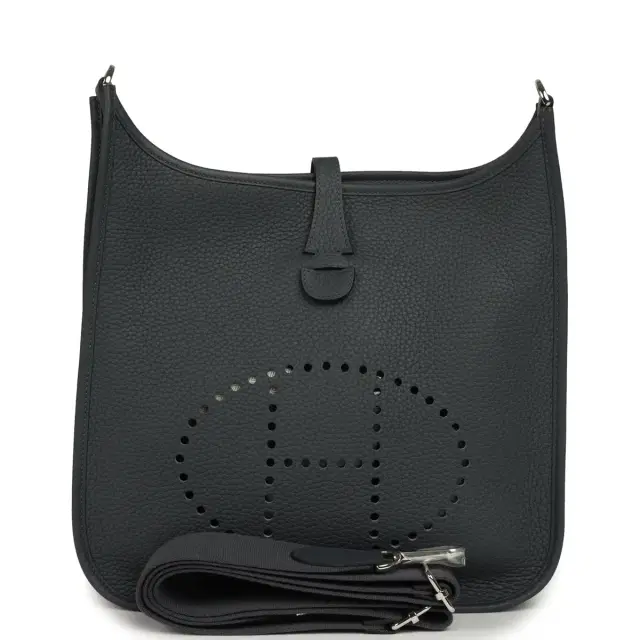 HERMÈS Hermes Evelyne PM Gris Misty Clemence Palladium Hardware