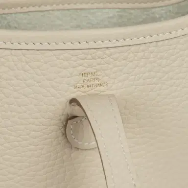 HERMÈS Hermes Evelyne TPM Craie Clemence Gold Hardware | Thumbnail 7