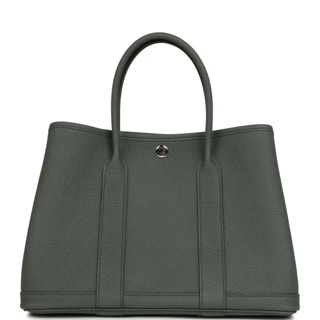 hermes Hermes Garden Party 30 Vert Amande Negonda Palladium Hardware