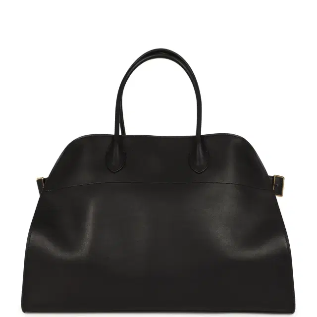 The Row The Row Soft Margaux 17 Bag Black Saddle Gold Hardware