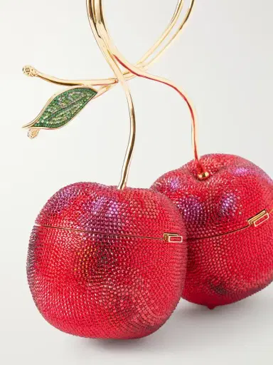 Judith Leiber Couture Cherries Crystal-embellished Gold-tone Clutch | Thumbnail 5 Judith Leiber Couture Cherries Crystal-embellished Gold-tone Clutch | Thumbnail 5