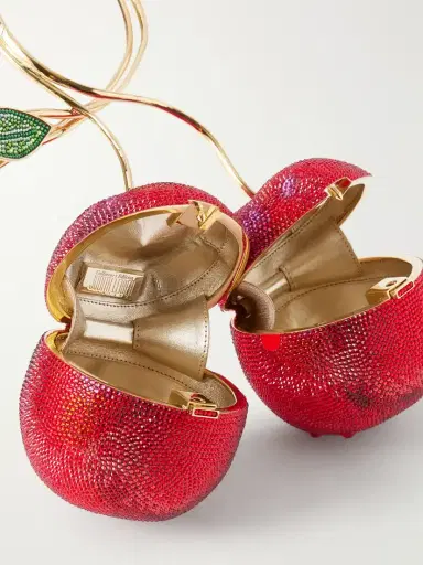 Judith Leiber Couture Cherries Crystal-embellished Gold-tone Clutch | Thumbnail 6 Judith Leiber Couture Cherries Crystal-embellished Gold-tone Clutch | Thumbnail 6