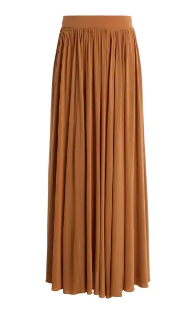 Zimmermann Gathered Crepe Maxi Skirt | Thumbnail 5