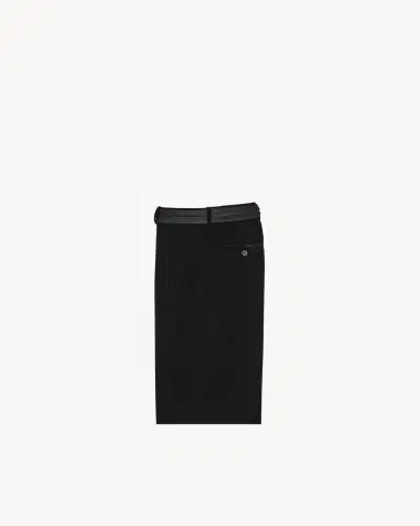 Yves Saint Laurent bermuda shorts in velvet | Thumbnail 3 Yves Saint Laurent bermuda shorts in velvet | Thumbnail 3