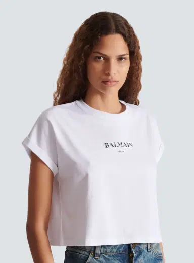 Balmain Cropped T-shirt with  print | Thumbnail 5