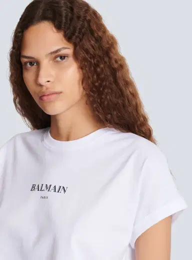 Balmain Cropped T-shirt with  print | Thumbnail 6