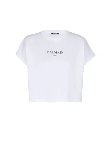 Balmain Cropped T-shirt with  print | Thumbnail 1