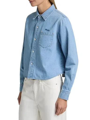 Mother Women's The Honor Roll Denim Shirt | Thumbnail 4 Mother Women's The Honor Roll Denim Shirt | Thumbnail 4