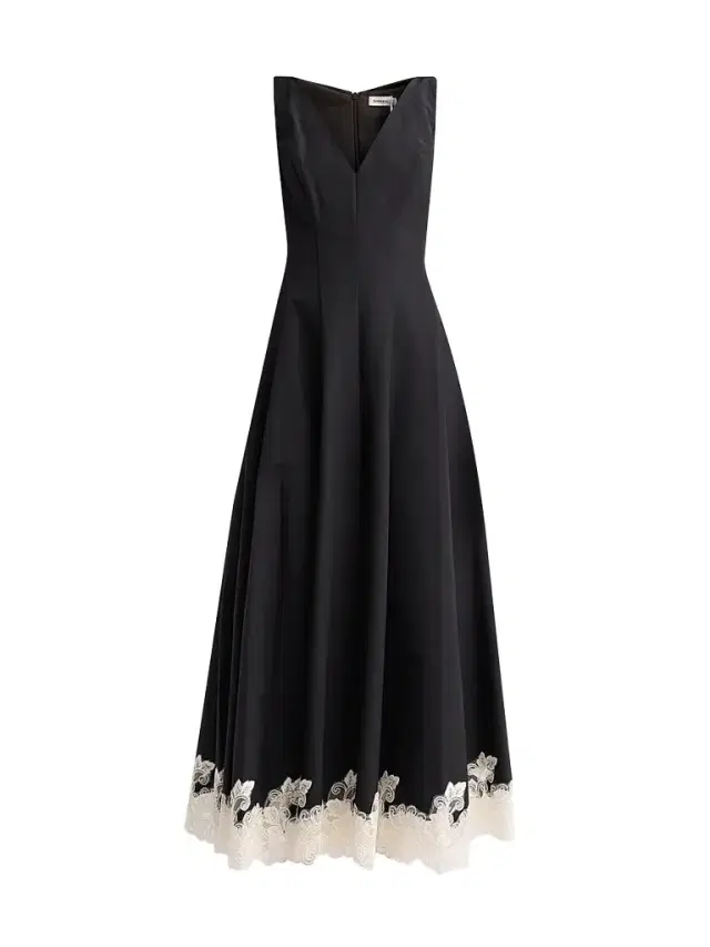 Women's Mira Cotton-Blend Maxi Dress - Black Multi - Size 2
