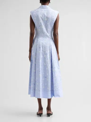 Simkhai Women's Neri Embroidered Cotton Midi Dress | Thumbnail 3 Simkhai Women's Neri Embroidered Cotton Midi Dress | Thumbnail 3