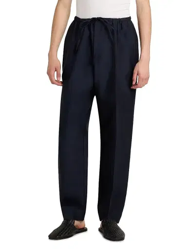 Bottega Veneta Men's Cotton-Silk Drawstring Trousers | Thumbnail 3 Bottega Veneta Men's Cotton-Silk Drawstring Trousers | Thumbnail 3