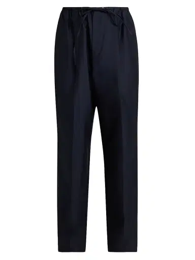 Bottega Veneta Men's Cotton-Silk Drawstring Trousers | Thumbnail 1 Bottega Veneta Men's Cotton-Silk Drawstring Trousers | Thumbnail 1