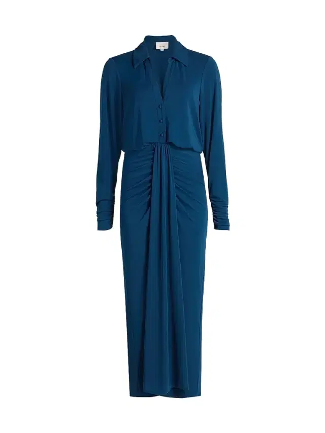 Cinq à Sept Women's Seferina Midi-Shirtdress - Night Opal