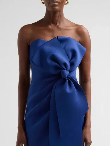 BADGLEY MISCHKA Women's Sculpted Bow Cocktail Dress | Thumbnail 5