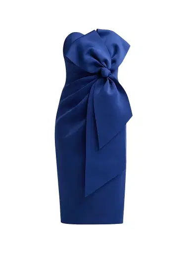 BADGLEY MISCHKA Women's Sculpted Bow Cocktail Dress | Thumbnail 1
