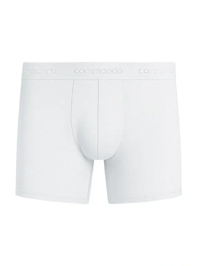 Commando Men's Micro Modal Modern-Fit Boxer Brief - White