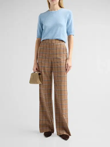 Veronica Beard Women's Shana Cashmere Sweater - Pale Blue River Melange - Size XL | Thumbnail 2