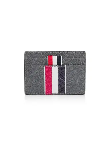 Thom Browne Men's Double-Sided Tricolor-Striped Leather Card Case | Thumbnail 1 Thom Browne Men's Double-Sided Tricolor-Striped Leather Card Case | Thumbnail 1