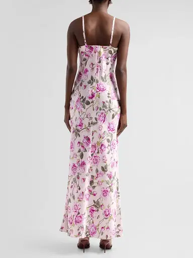 L'Agence Women's Sayla Floral Silk Maxi Dress - Light Purple Grandiflora Rose - Size 14 | Thumbnail 3 L'Agence Women's Sayla Floral Silk Maxi Dress - Light Purple Grandiflora Rose - Size 14 | Thumbnail 3