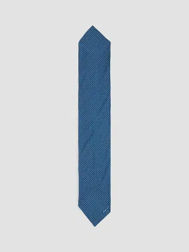 Ralph Lauren Purple Label Men's Micro-Geometric Neckerchief | Thumbnail 3 Ralph Lauren Purple Label Men's Micro-Geometric Neckerchief | Thumbnail 3