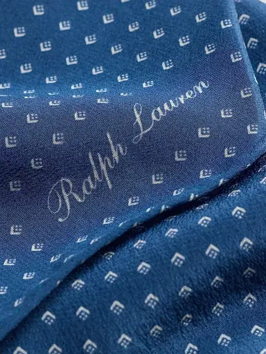Ralph Lauren Purple Label Men's Micro-Geometric Neckerchief | Thumbnail 5 Ralph Lauren Purple Label Men's Micro-Geometric Neckerchief | Thumbnail 5