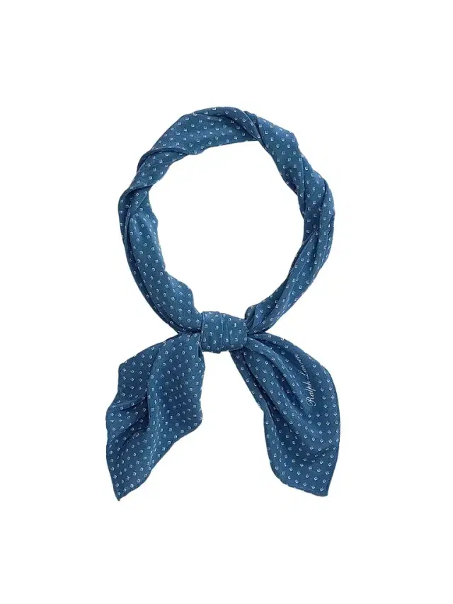 Ralph Lauren Purple Label Men's Micro-Geometric Neckerchief - Blue Horizon