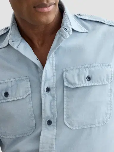 Ralph Lauren Purple Label Men's Cotton Popllin Sport Shirt | Thumbnail 8