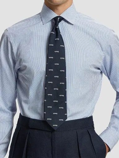 Ralph Lauren Purple Label Men's Race Car Silk Tie - Navy | Thumbnail 2