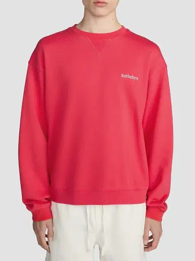 Frame The Sotheby's Crewneck Sweatshirt - Red Washed | Thumbnail 3 Frame The Sotheby's Crewneck Sweatshirt - Red Washed | Thumbnail 3